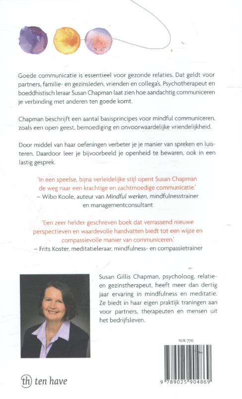 Mindful communiceren achterkant