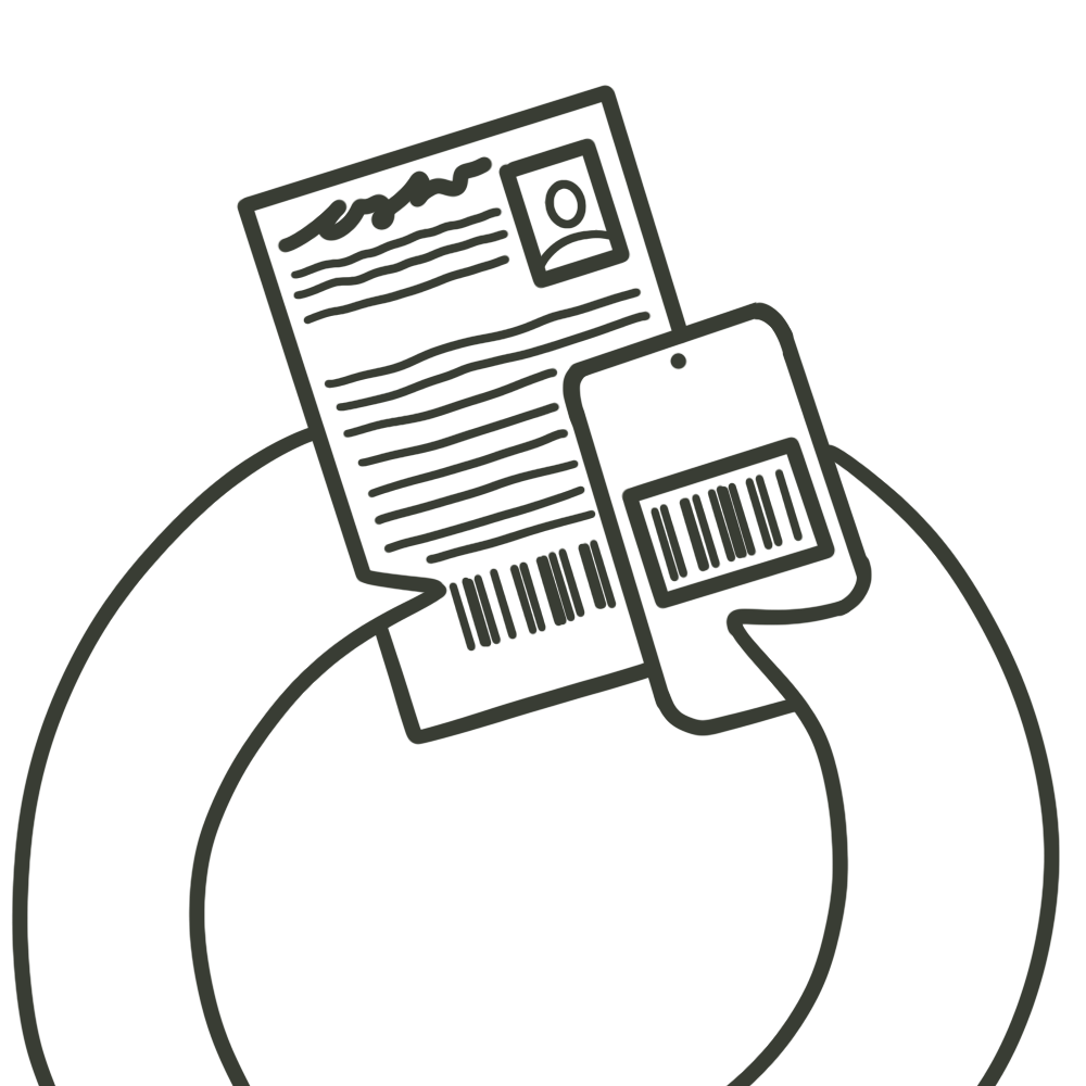 Icoon die studieboeken scant om te verkopen