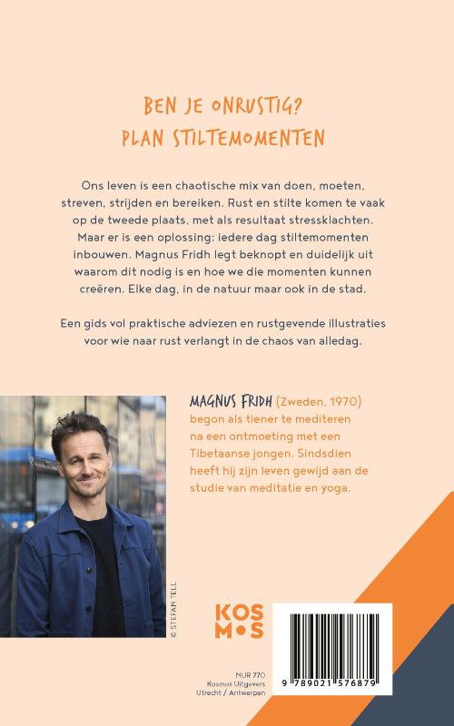 Rust vinden in een wereld die maar doordraait. achterkant