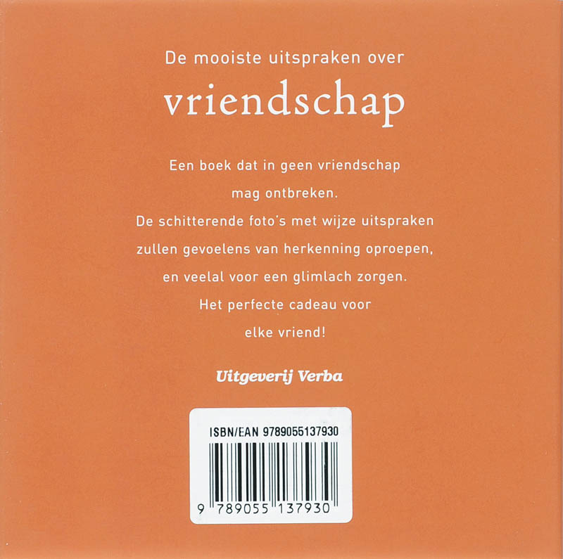 MOOISTE UITSPRAKEN OVER VRIENDSCHAP achterkant