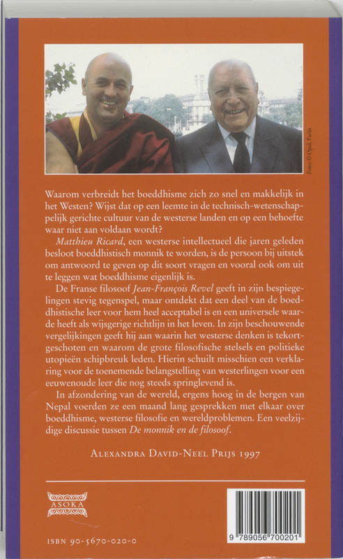 Monnik En De Filosoof achterkant