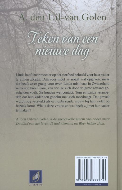 Teken van een nieuwe dag achterkant