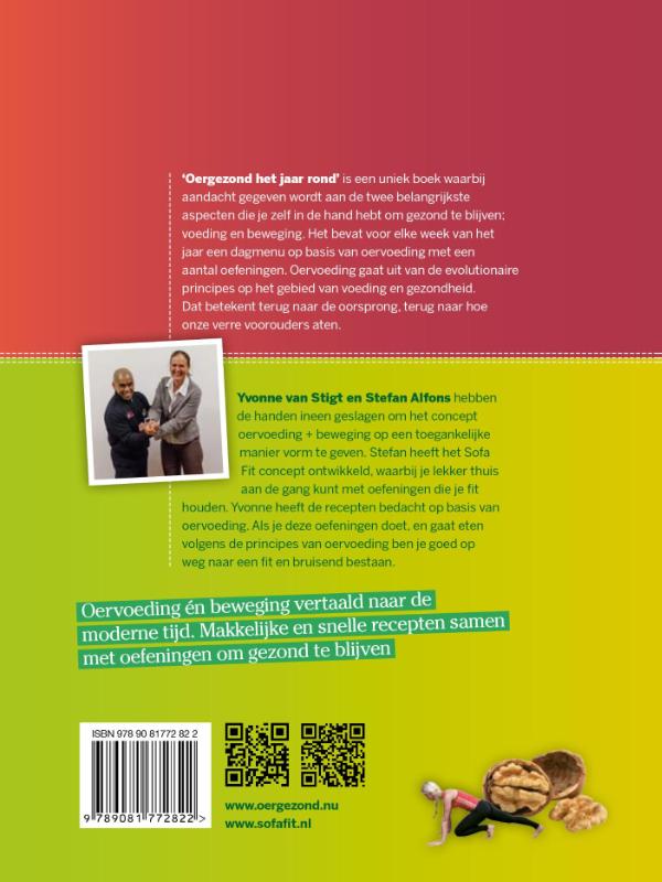 Oergezond het jaar rond achterkant