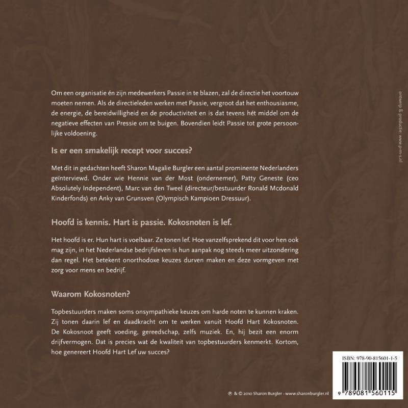 Hoofd Hart Kokosnoten achterkant