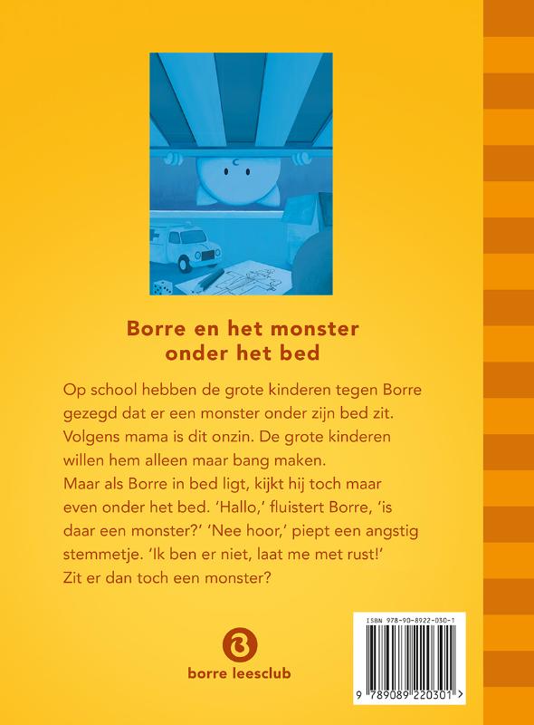 Borre en het monster onder het bed / De Gestreepte Boekjes achterkant