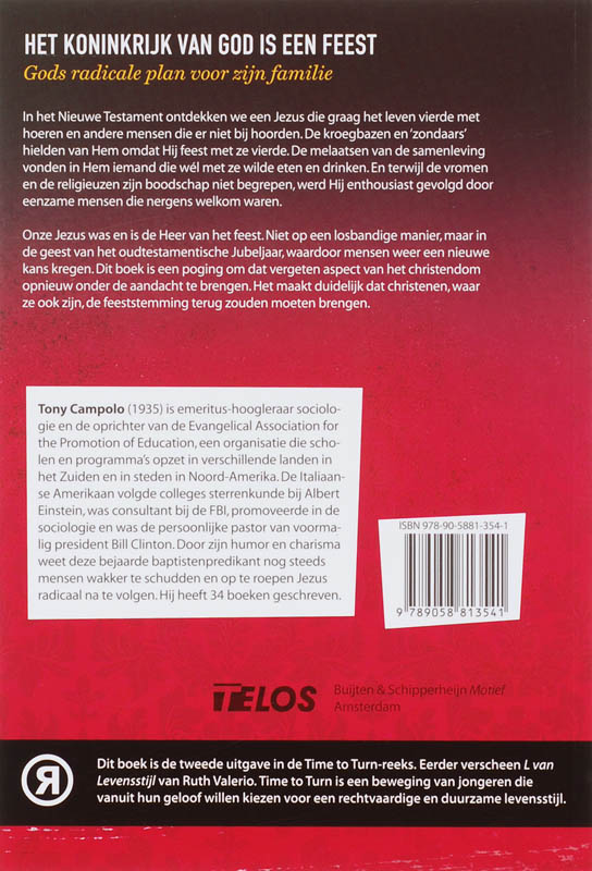 Time to Turn-reeks 2 -   Het Koninkrijk van God is een feest achterkant