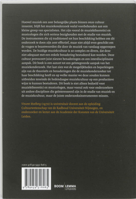 Wetenschapsfilosofie in context  -   Kernthema's in het muziekonderzoek achterkant