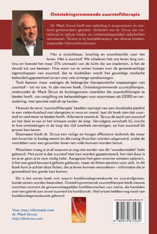 Ontstekingsremmende zuurstoftherapie achterkant