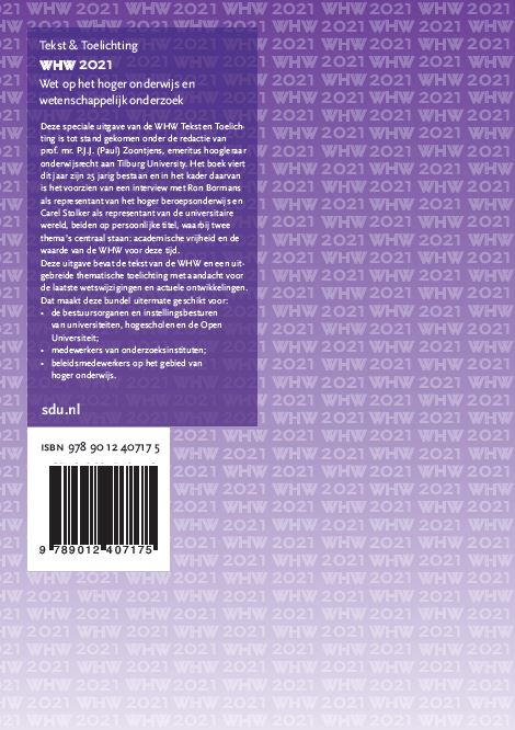 WHW 2021 Tekst & Toelichting / Tekst & Toelichting achterkant