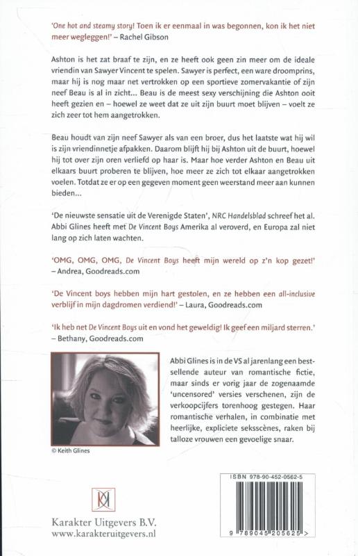 Perfecte zomer / De Vincent Boys achterkant