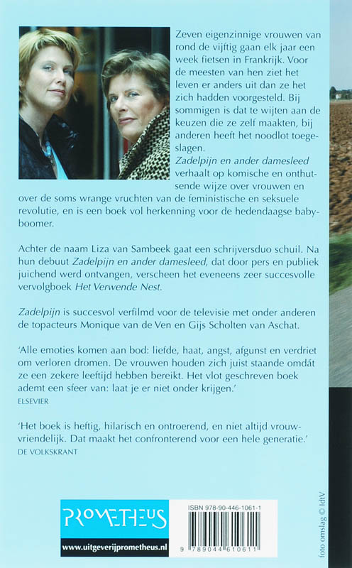 Zadelpijn en ander damesleed achterkant