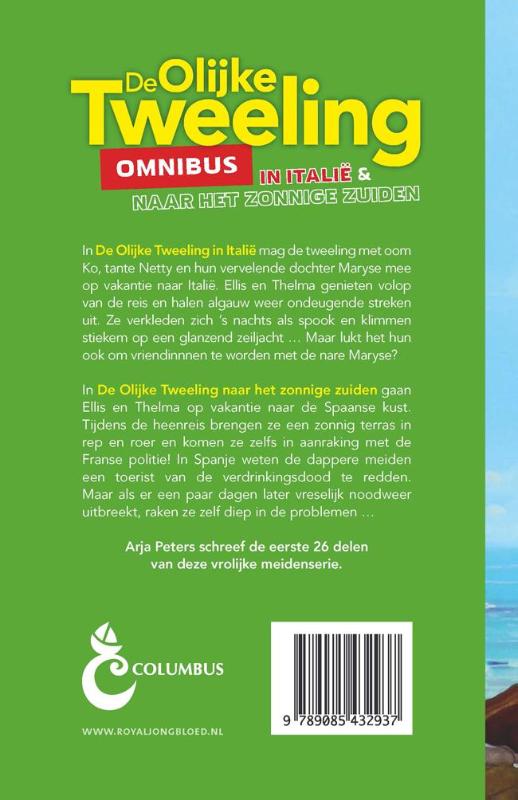 De olijke tweeling in Italië & naar het zonnige zuiden / De olijke tweeling achterkant