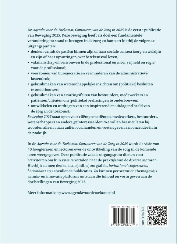 Agenda voor de Toekomst achterkant