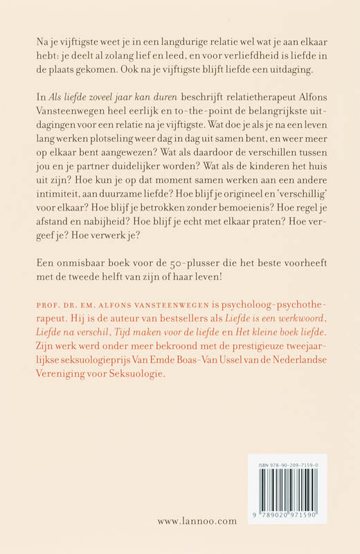 Als liefde zoveel jaar kan duren achterkant