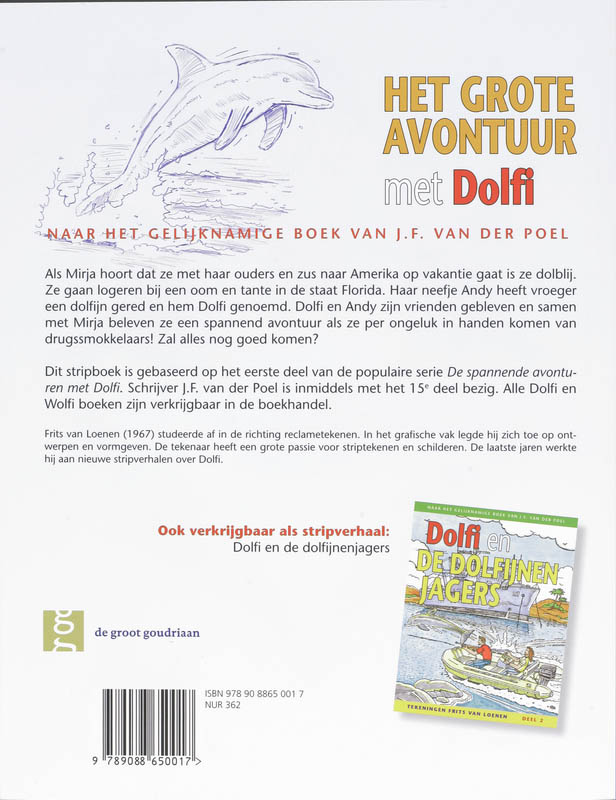 De spannende avonturen met Dolfi 1 - Het grote avontuur met Dolfi achterkant
