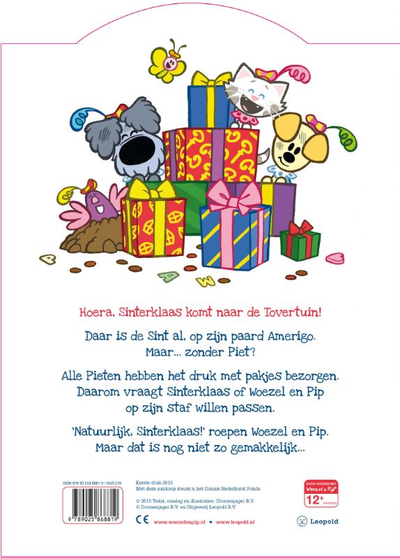 Woezel & Pip en de staf van Sinterklaas / Woezel & Pip achterkant