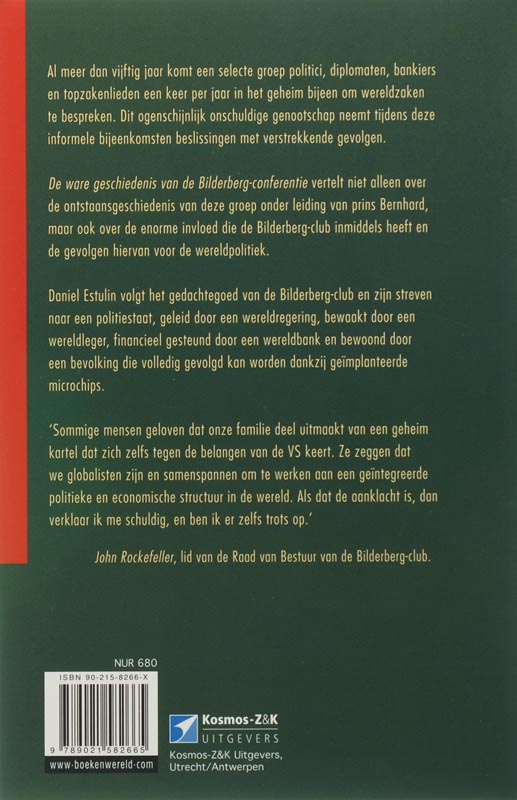 De ware geschiedenis van de Bilderbergconferentie achterkant