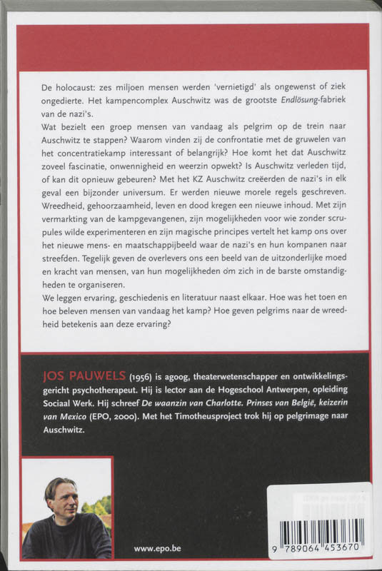 Pelgrim In Auschwitz achterkant