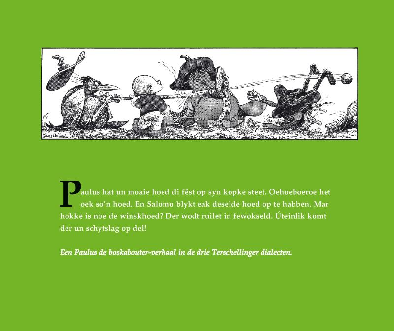 De Winskhoed. Terschellinger dialect Paulus de Boskabouter achterkant