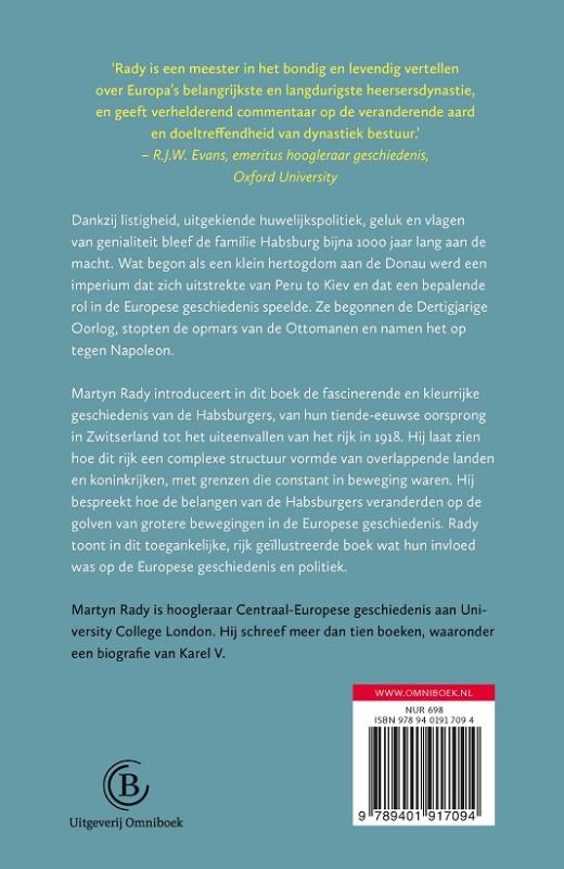 Het rijk van de Habsburgers achterkant