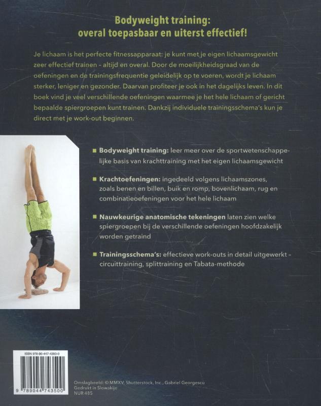 Krachttraining met je eigen lichaamsgewicht achterkant