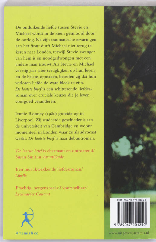 De Laatste Brief achterkant