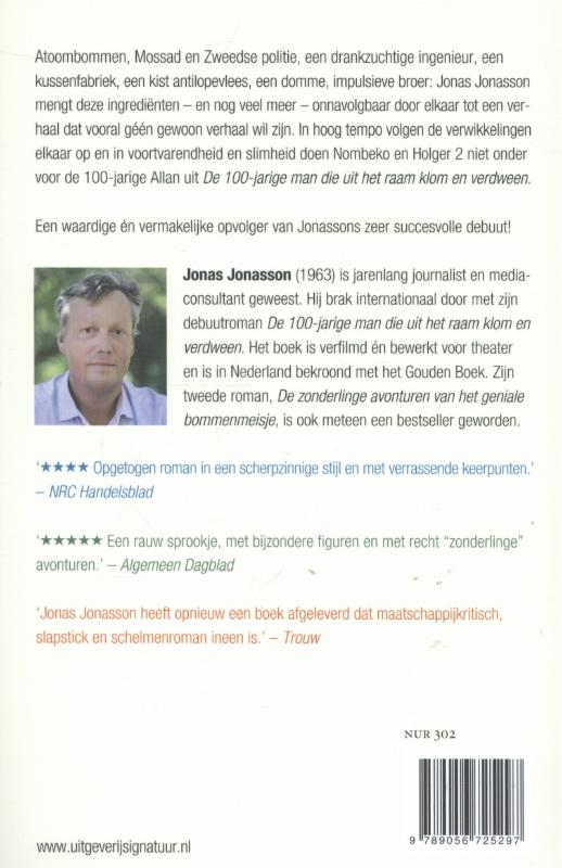 De zonderlinge avonturen van het geniale bommenmeisje achterkant