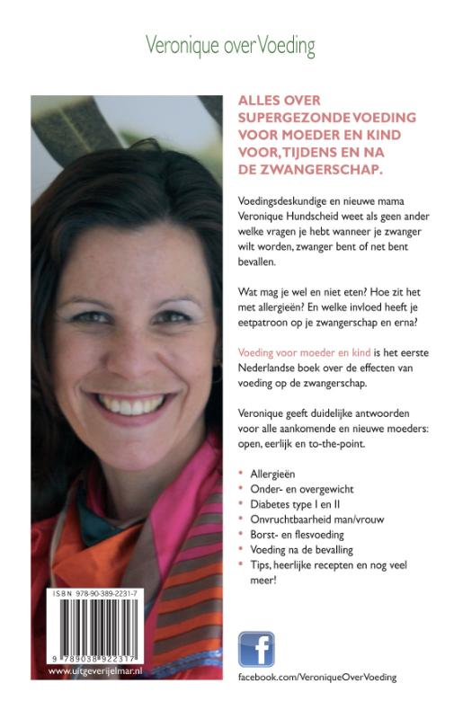 Voeding voor moeder en kind achterkant