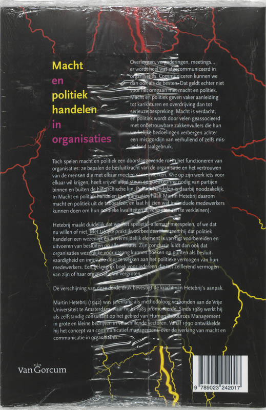 Macht en poltiek handelen in organisaties achterkant