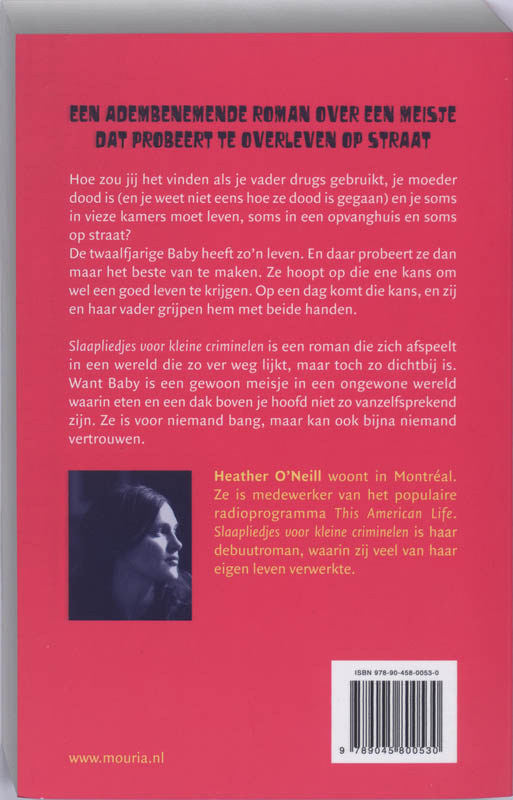 Slaapliedjes voor kleine criminelen achterkant