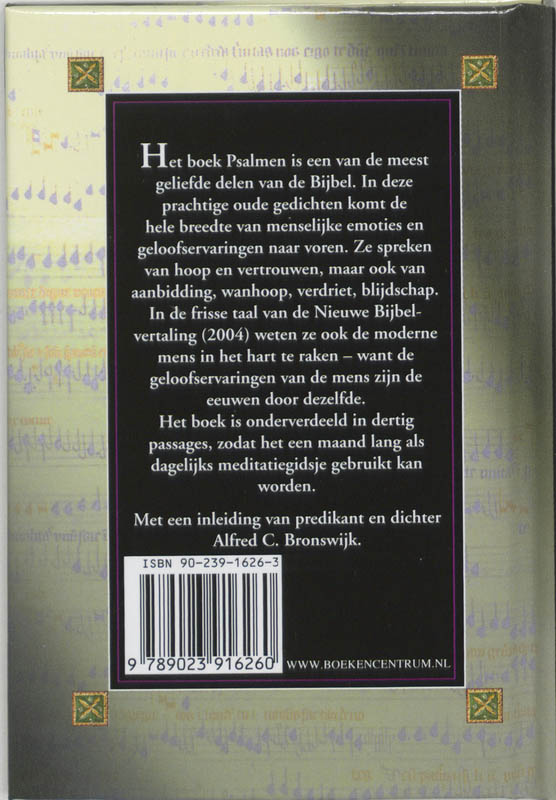 Wijze Woorden Uit De Psalmen achterkant