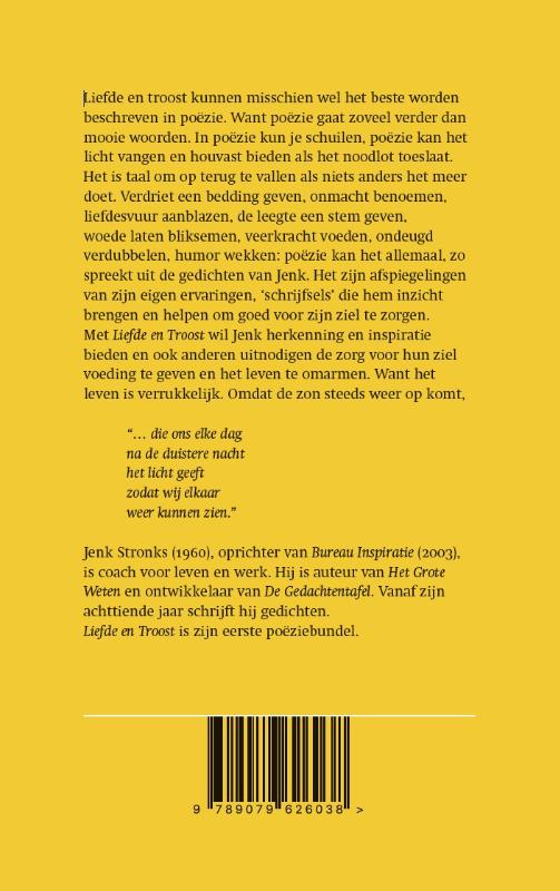 Liefde en Troost / Gedichtenbundels / 1 achterkant