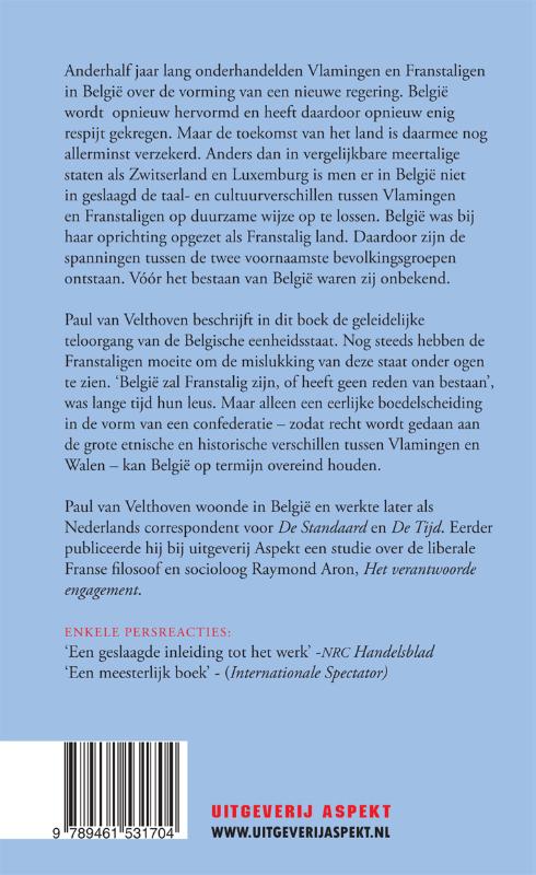 Franstaligen tegen Vlamingen achterkant