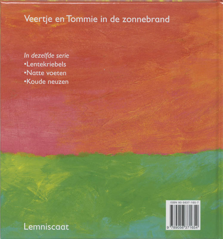 Zonnebrand achterkant