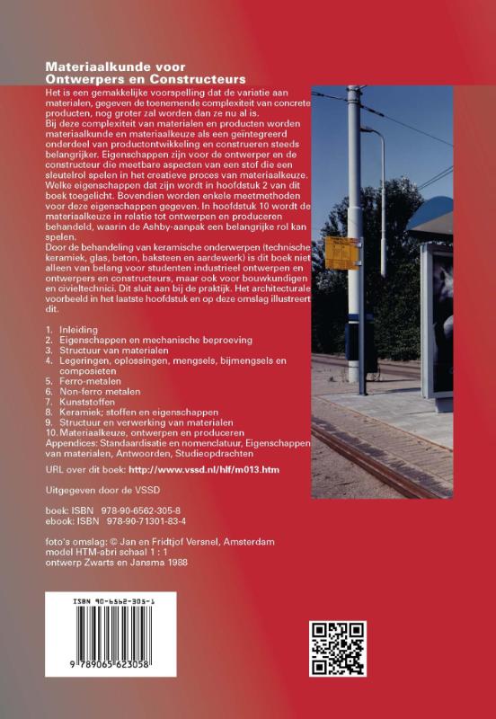 Materiaalkunde voor ontwerpers en constructeurs achterkant