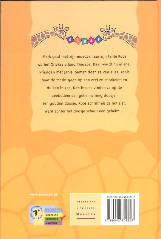 Het gouden doosje / Giraf achterkant