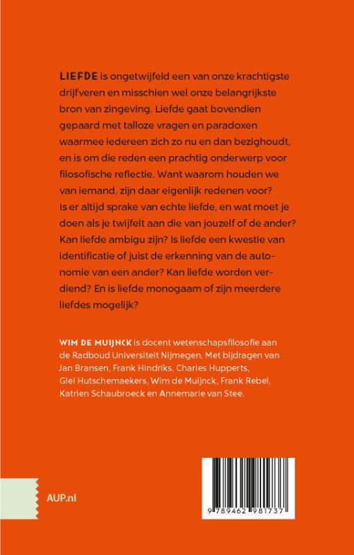 De liefdesparadox achterkant