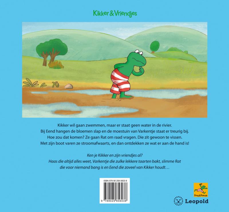 Kikker en het water achterkant