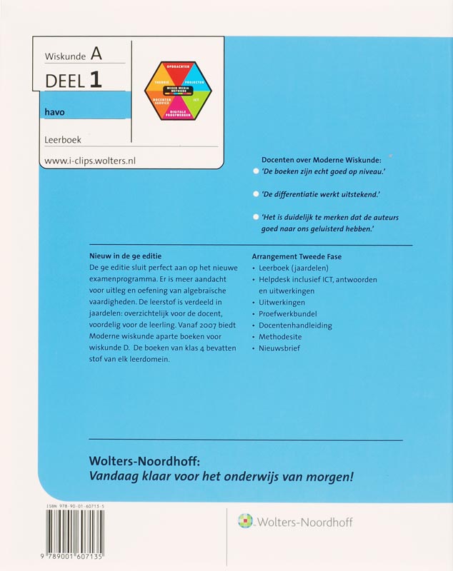 Leerwerkboek 1 havo moderne wiskunde a achterkant