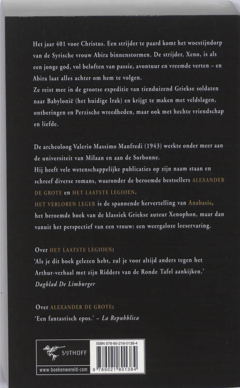 Het verloren leger achterkant