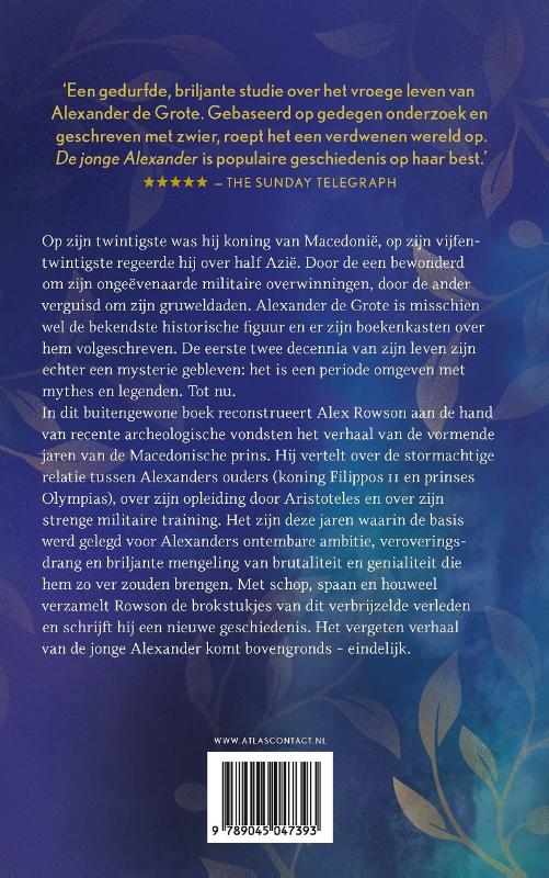 De jonge Alexander achterkant