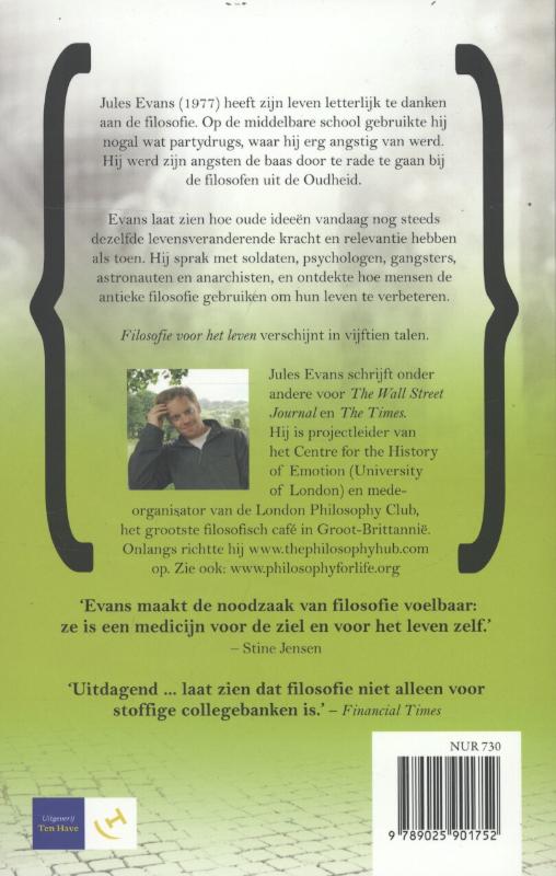 Filosofie voor het leven achterkant