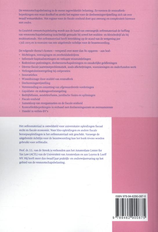 Boom fiscale casuïstiek - Casuïstiek vennootschapsbelasting achterkant