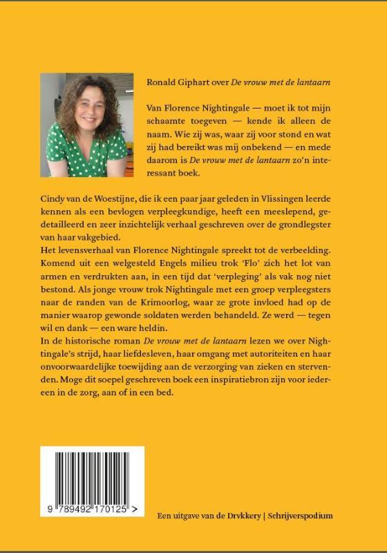 De vrouw met de lantaarn achterkant