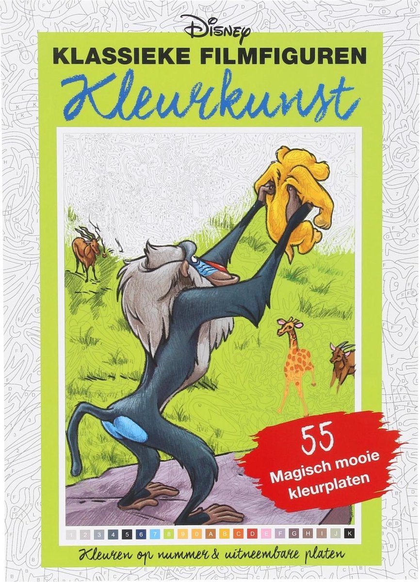 Kleurkunst Kleuren op Nummer - Klassieke Filmfiguren 2