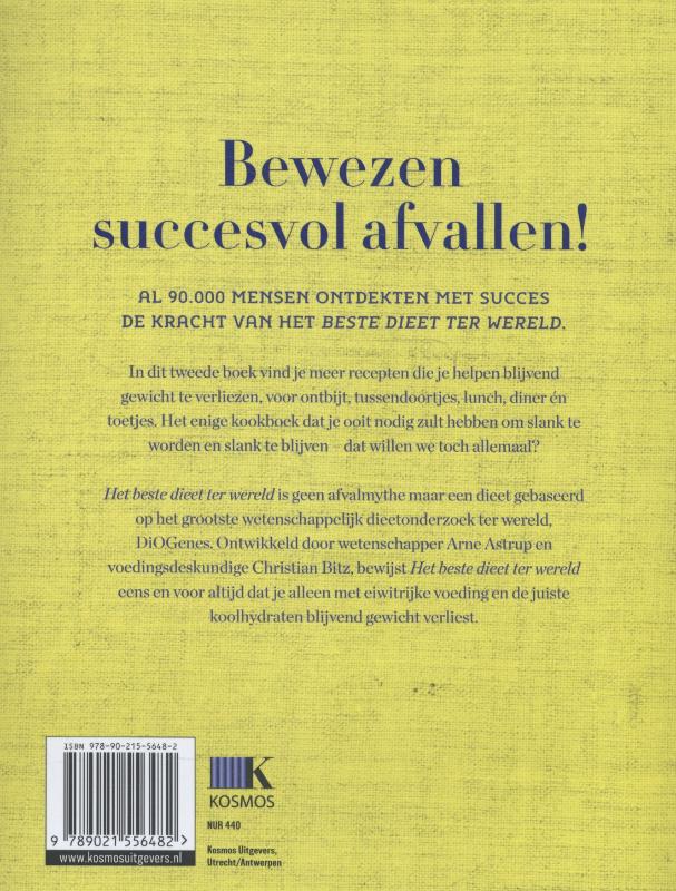 Het beste dieet ter wereld kookboek achterkant