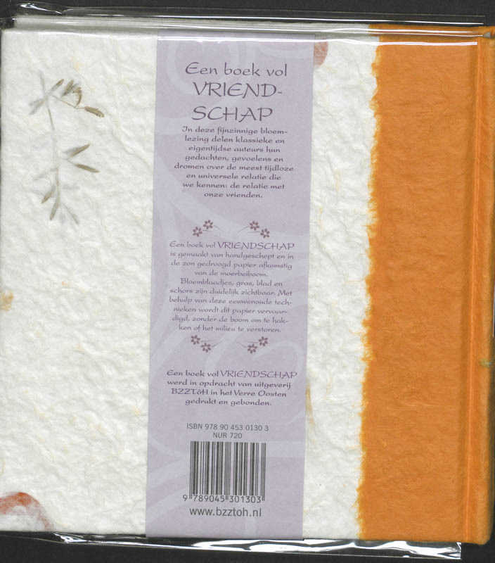 Een boek vol vriendschap / Een boek vol... achterkant