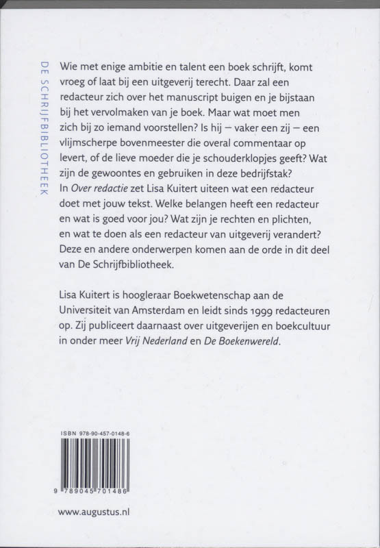 Over redactie / De schrijfbibliotheek achterkant