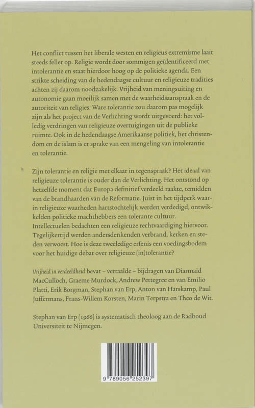 Vrijheid In Verdeeldheid achterkant