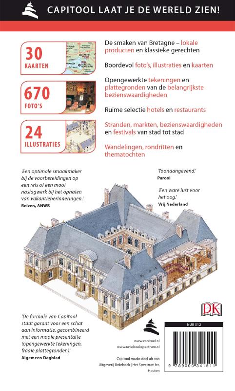 Bretagne / Capitool reisgidsen achterkant